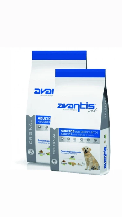מבצע זוגות 2 יח' אוונטיס בוגר אורג'ינל עוף ובקר 15 קג - avantis