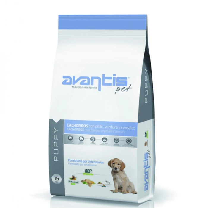 אוונטיס עוף לגורים מכל הגזעים 15 ק"ג